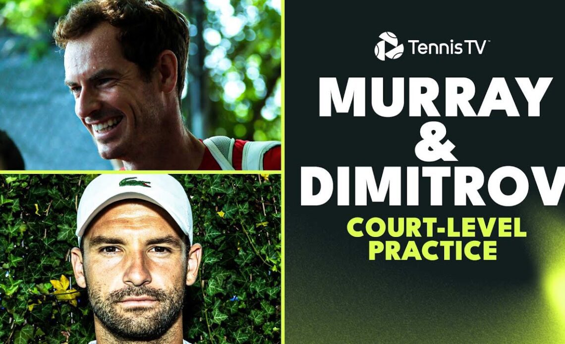 Andy Murray vs Grigor Dimitrov: Court-Level Practice | Washington 2023