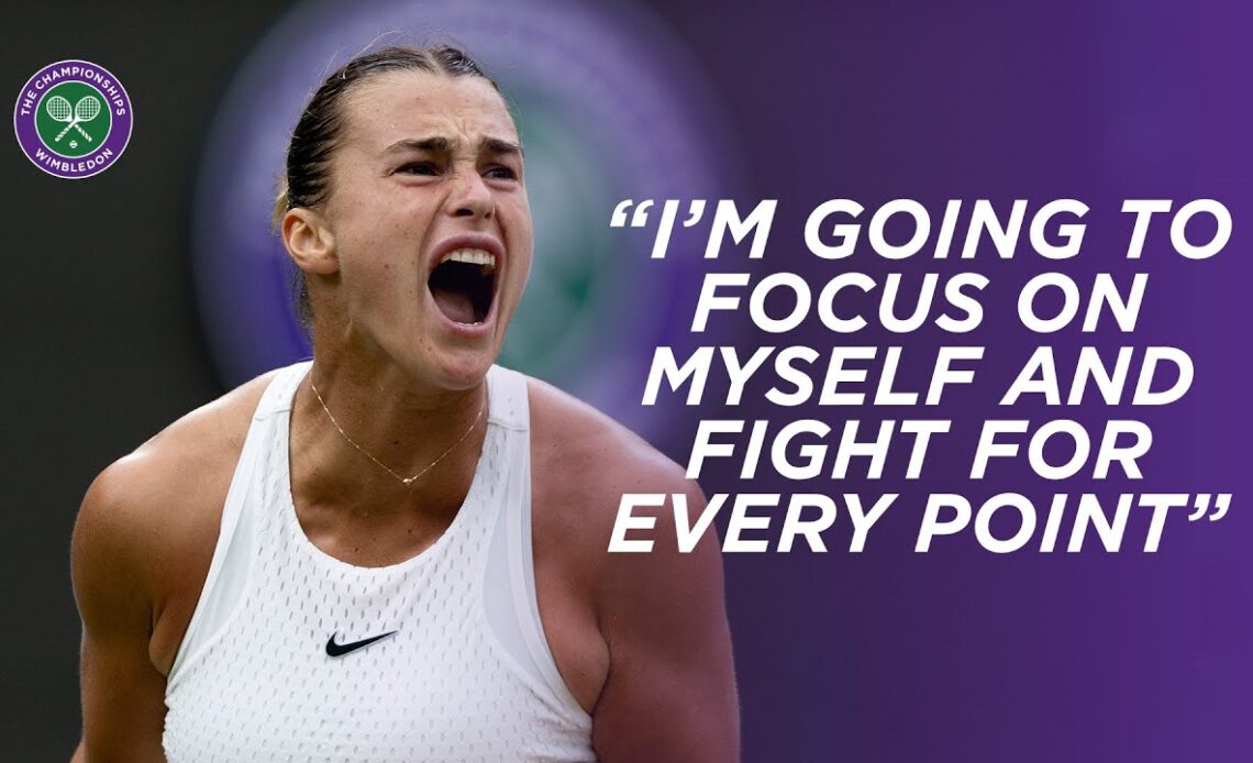 Aryna Sabalenka is feeling "in control" as she progresses to the Fourth Round | Wimbledon 2023