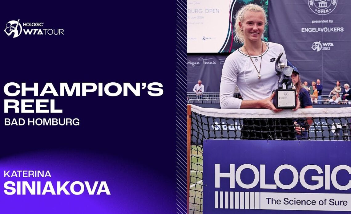 Bad Homburg champion Katerina Siniakova's TOP plays! 🏆