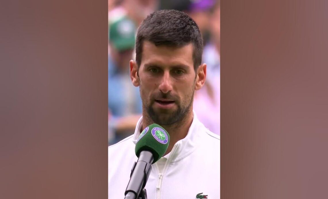 Beating Novak Djokovic? "It ain't happening!" 😂 #shorts