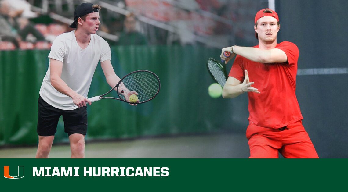Burdet and Melnic Join M. Tennis Program – University of Miami Athletics