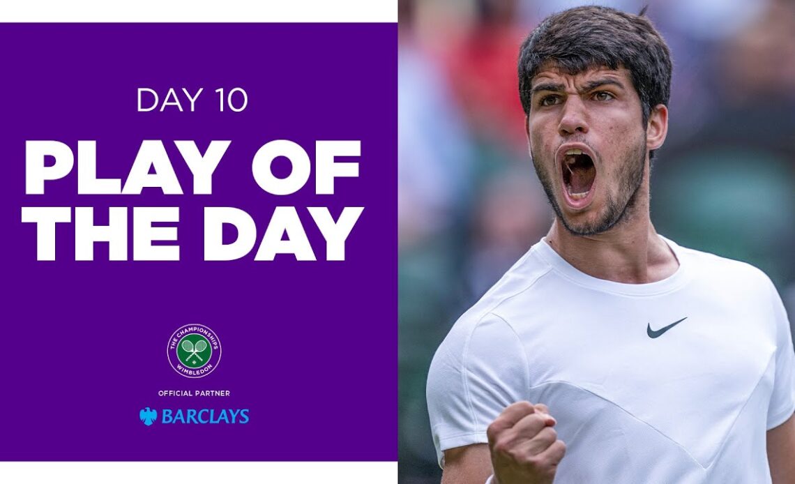 Carlos Alcaraz had Holger Rune all over the place 🙌 | Play of the Day presented by Barclays