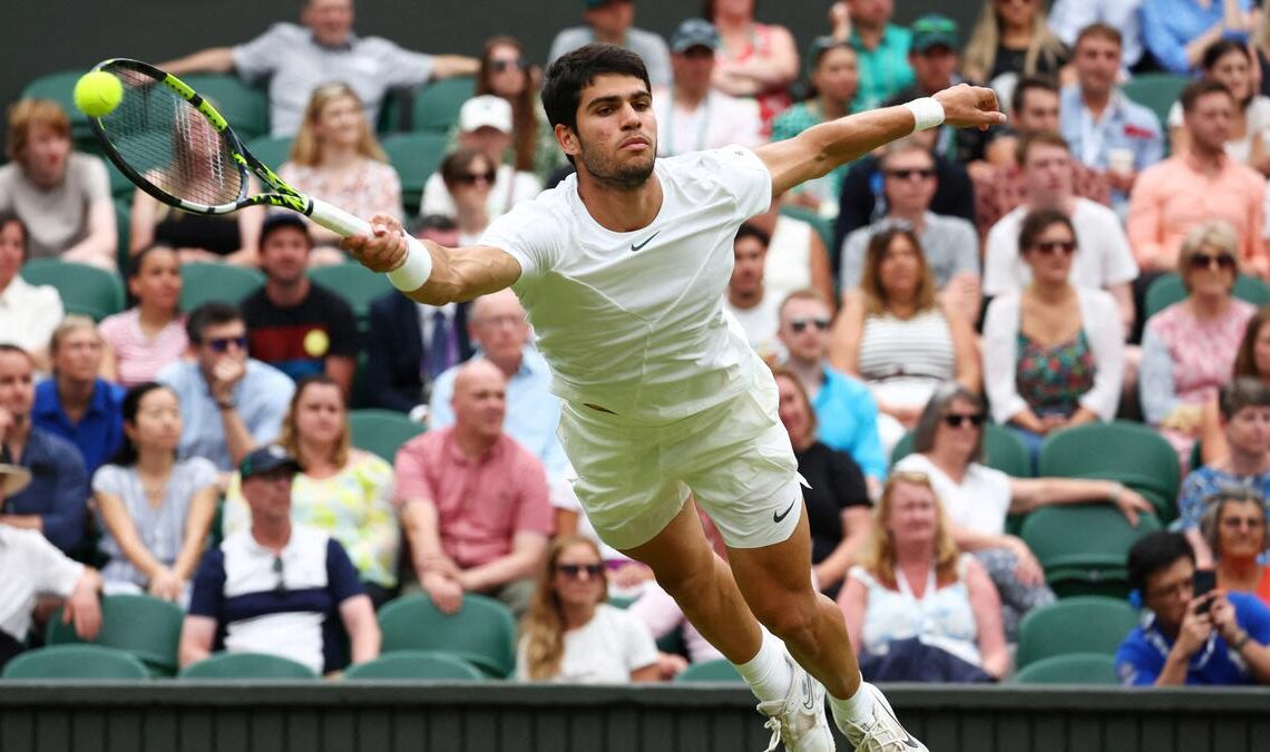 Carlos Alcaraz won't fret about sounding humble at Wimbledon. He wants to face Novak Djokovic