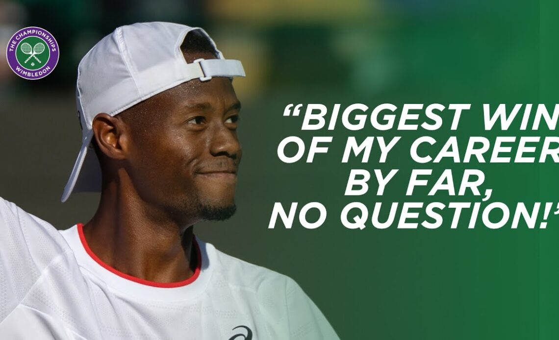 Christopher Eubanks 🇺🇸 wins over the Wimbledon crowd in his "Biggest Win" | Wimbledon 2023