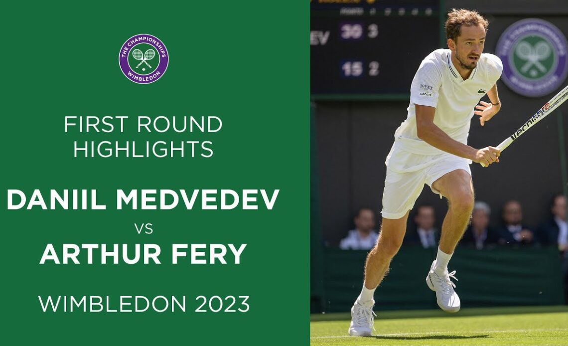 Daniil Medvedev vs Arthur Fery | First Round Highlights | Wimbledon 2023