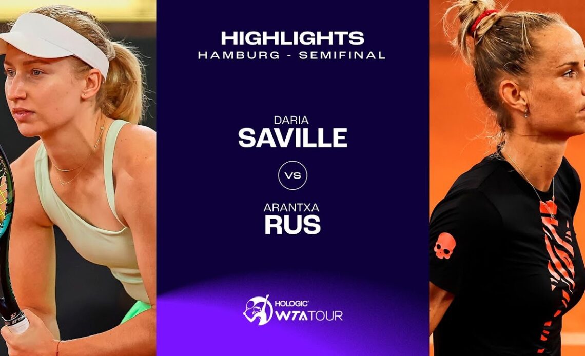 Daria Saville vs. Arantxa Rus | 2023 Hamburg Semifinal | WTA Match Highlights