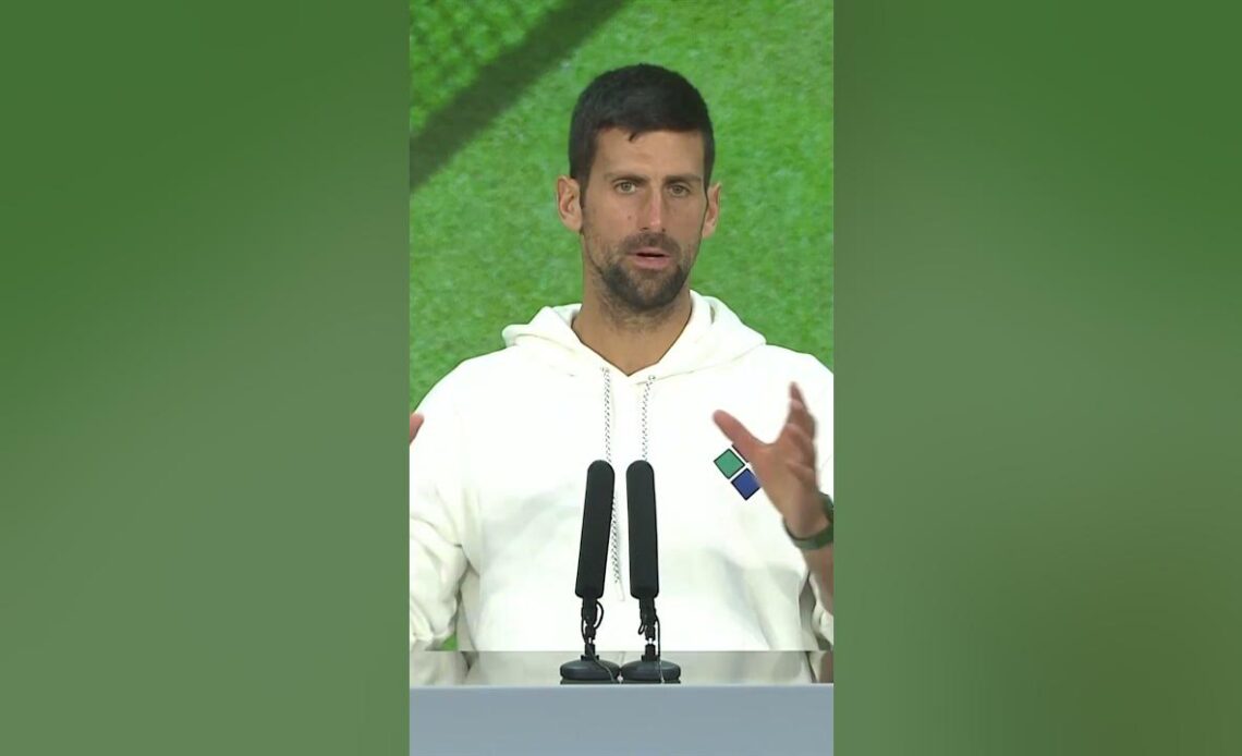 Djokovic on Alcaraz: I haven't played a player like him, EVER 🏆 #shorts