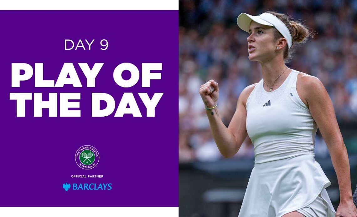 Elina Svitolina's Sublime Backhand Winner | Play of the Day presented by Barclays