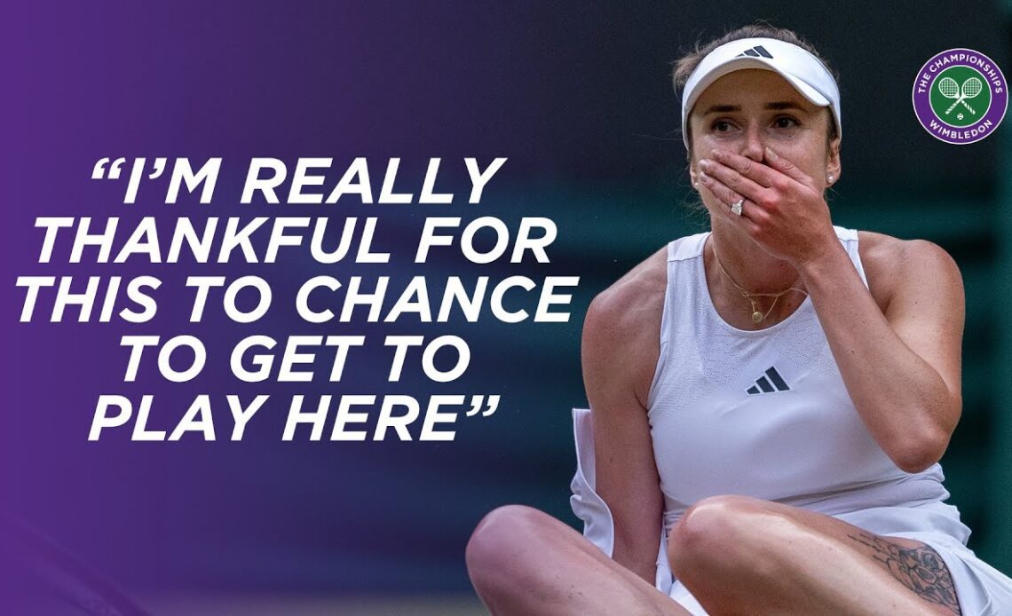 Elina Svitolina's "second best moment" of her life in Wimbledon Fourth Round | Wimbledon 2023