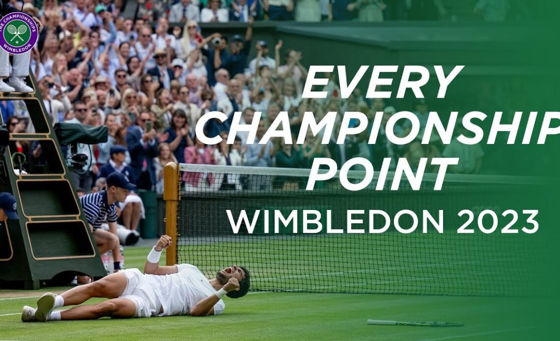 Every Championship Point from Wimbledon 2023 🏆