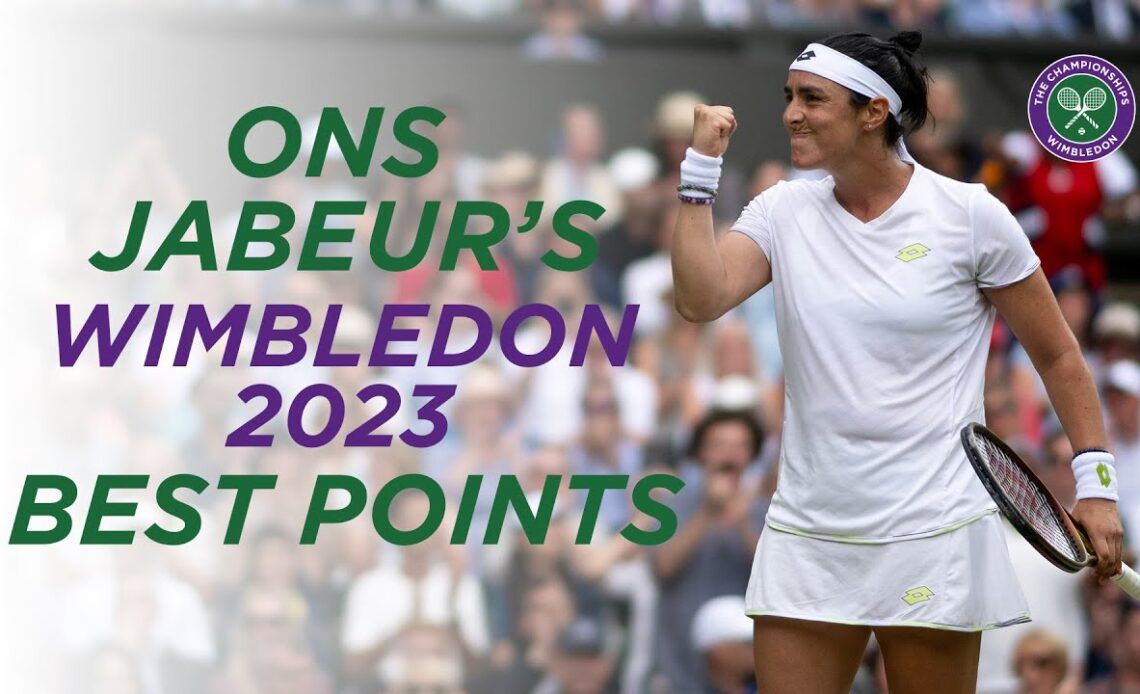 Every trick in the book 🪄 | Ons Jabeur Best Points from Wimbledon 2023