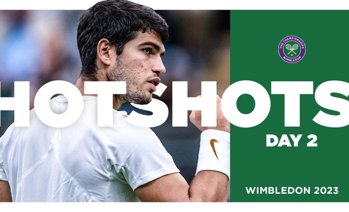 Fantastic Shots From The Championships | Hot Shots Day 2 | Wimbledon 2023