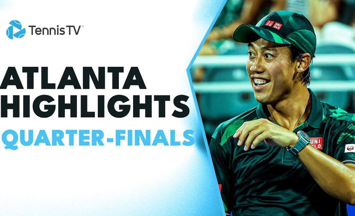 Fritz Faces Nishikori; Eubanks, Humbert, De Minaur in Action | Atlanta 2023 Quarter-Final Highlights