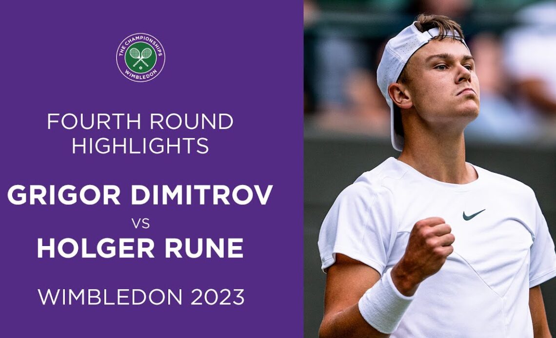 Grigor Dimitrov vs Holger Rune: Fourth Round Highlights | Wimbledon 2023