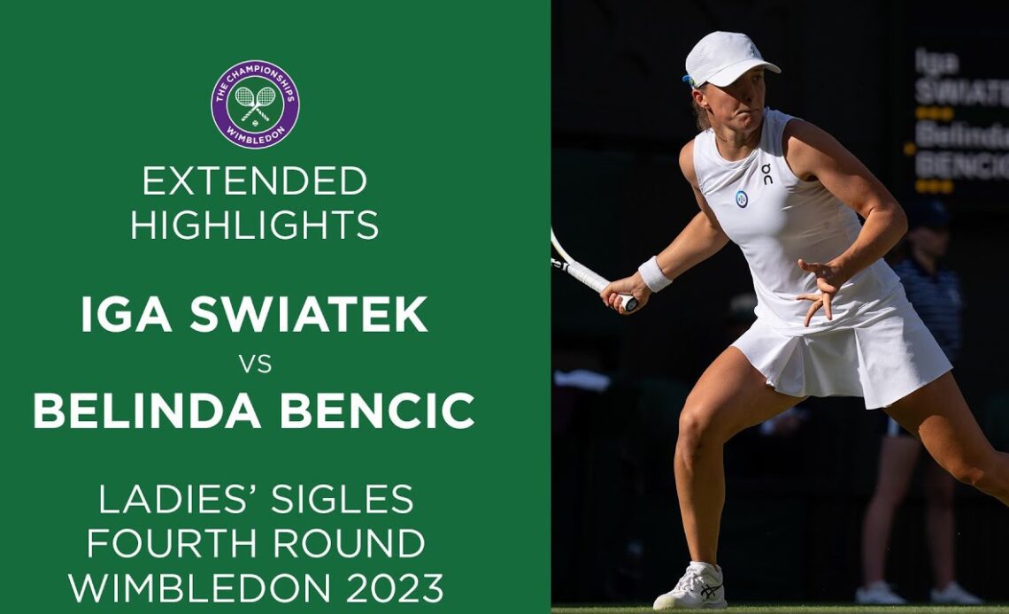 Iga Swiatek vs Belinda Bencic | Fourth Round Extended Highlights | Wimbledon 2023