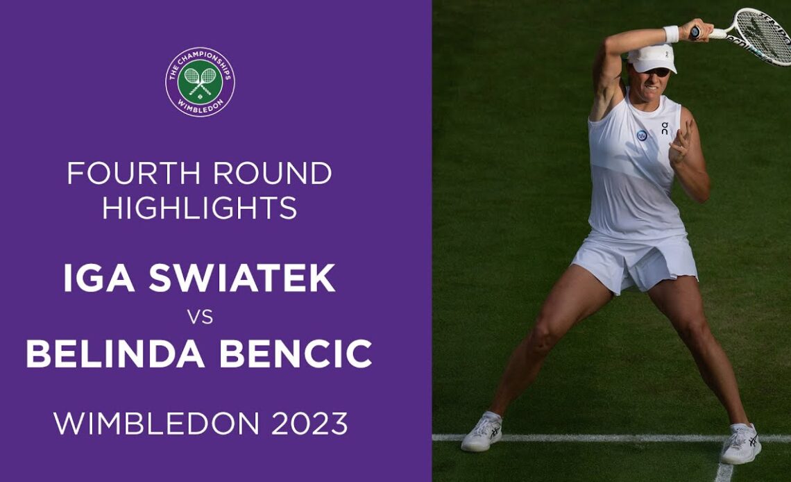 Iga Swiatek vs Belinda Bencic | Fourth Round Highlights | Wimbledon 2023