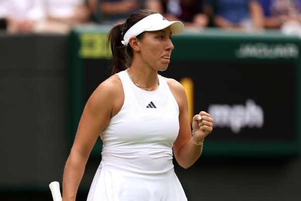 Jessica Pegula into 1st Wimbledon quarters; Russian teen advances