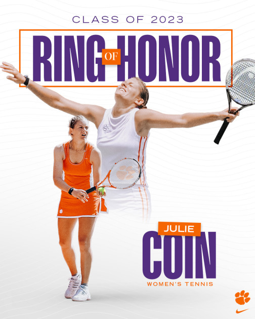Julie Coin Selected for Clemson Ring of Honor – Clemson Tigers Official Athletics Site
