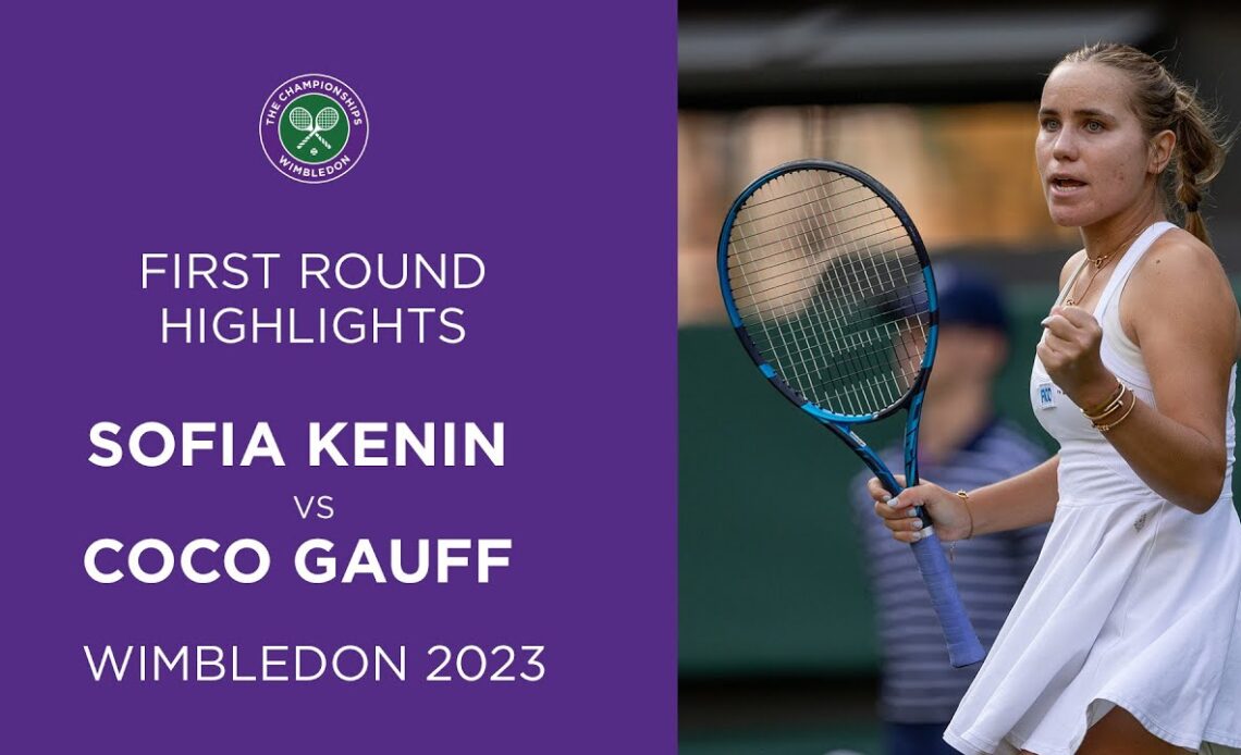 Kenin Upsets Gauff | Sofia Kenin vs Coco Gauff | Match Highlights | Wimbledon 2023