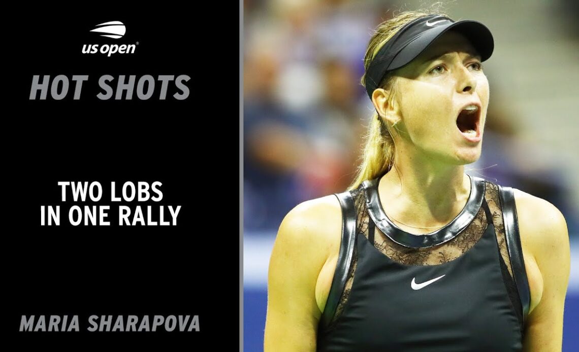 Maria Sharapova Wins Sensational Rally!