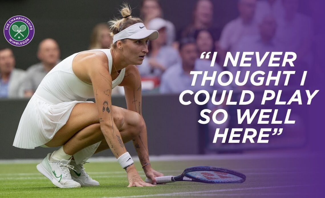 Marketa Vondrousova on "fighting" throughout Quarter-Finals | Wimbledon 2023