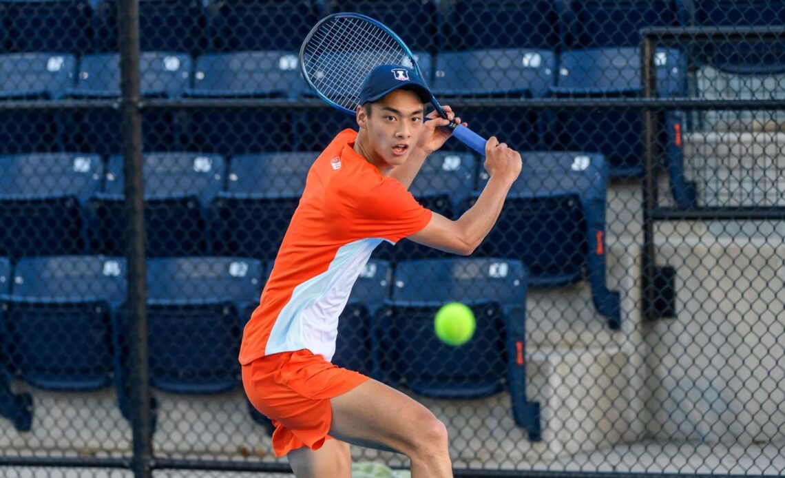 Miyoshi, Petrov Progress in Singles Play at Third Day of Fighting Illini Open