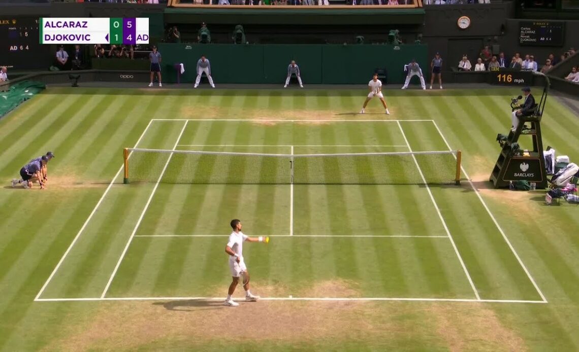 Not too bad 😅 Novak Djokovic wins incredible point with lightning movement | Wimbledon 2023