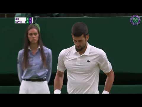 Novak Djokovic's winning Semi-Final match point versus Jannik Sinner | Wimbledon 2023