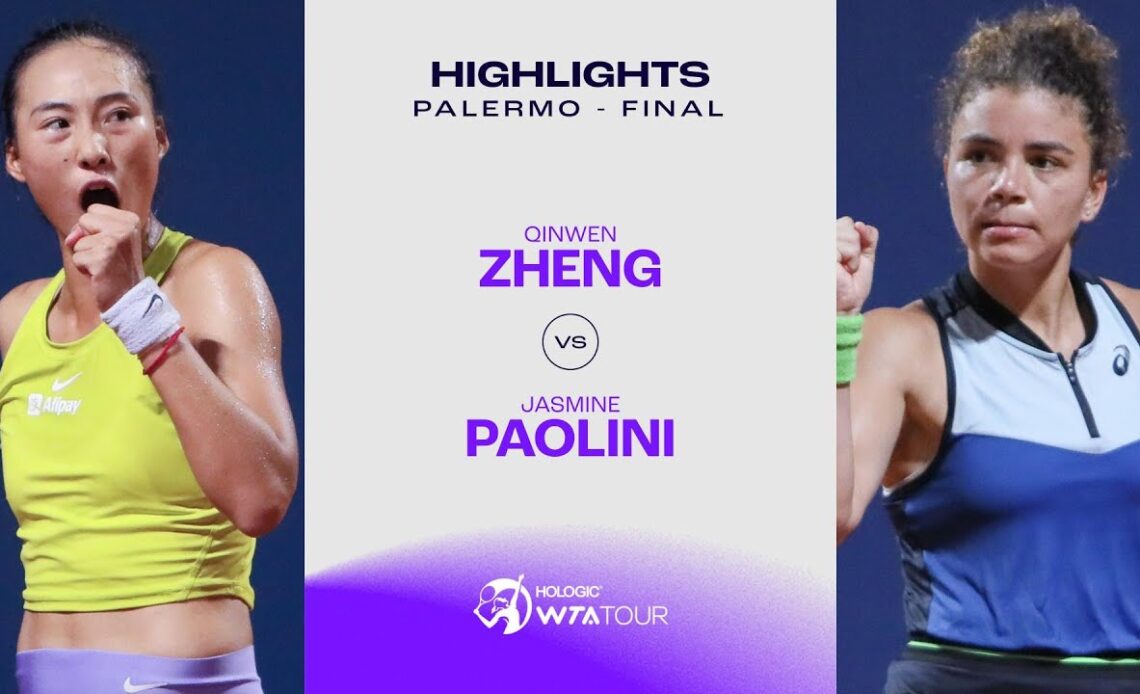 Qinwen Zheng vs. Jasmine Paolini | 2023 Palermo Final | WTA Match Highlights