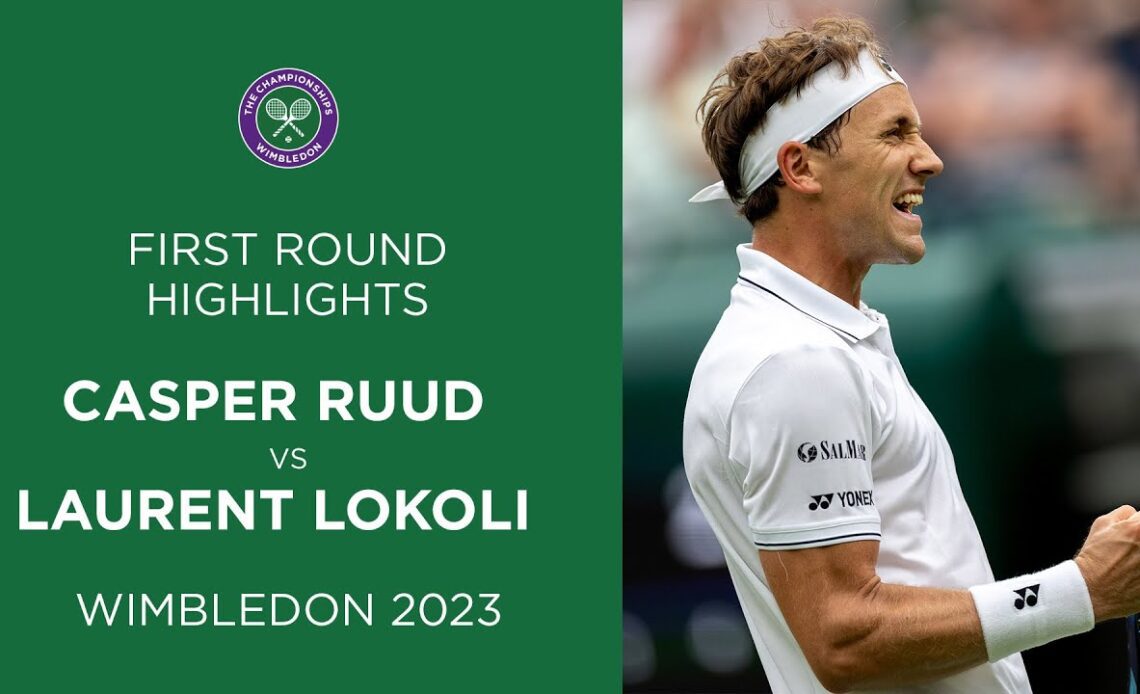 Ruud Battles To Victory | Casper Ruud vs Laurent Lokoli | Match Highlights | Wimbledon 2023