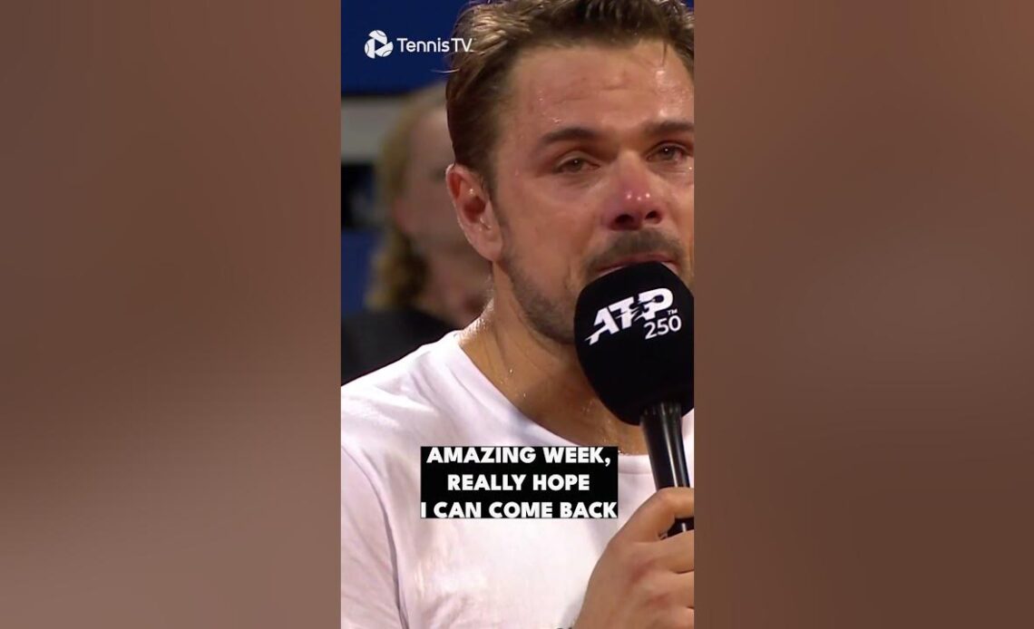 Stan Wawrinka Breaks Down In Tears 💔