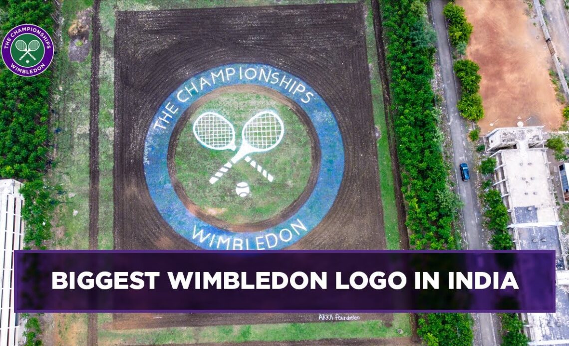 Stunning Wimbledon logo in India 🇮🇳  🤩