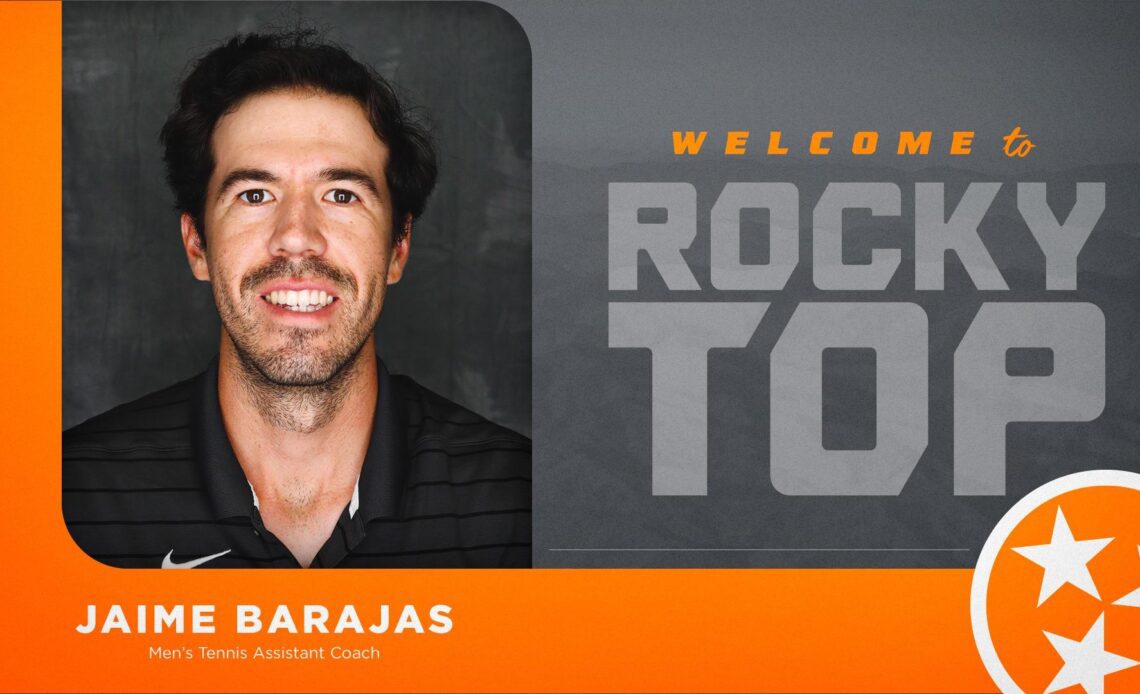 Tennessee Adds Jaime Barajas as Men’s Tennis Assistant Coach