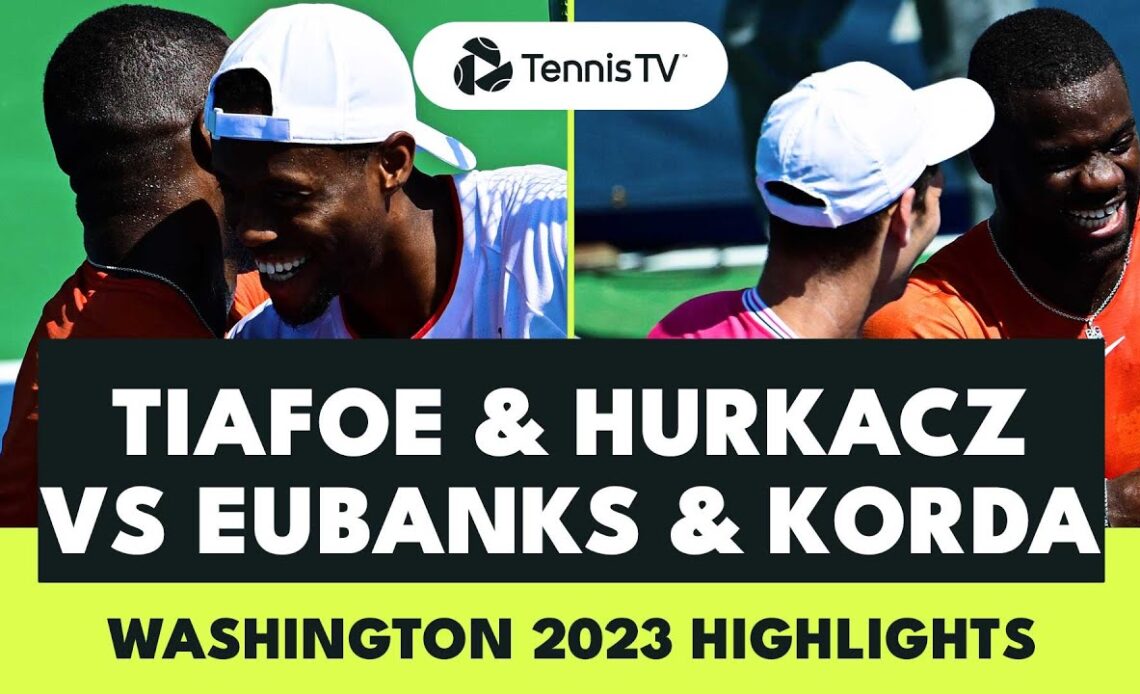 Tiafoe & Hurkacz vs Eubanks & Korda Entertainment! | Washington 2023 Highlights