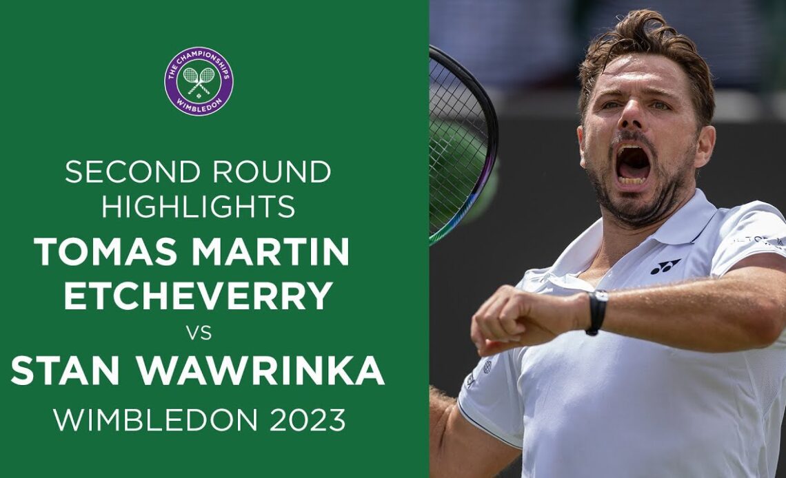 Tomas Martin Etcheverry vs Stan Wawrinka | Second Round Highlights | Wimbledon 2023