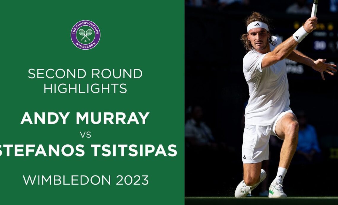 Two-Day Epic: Andy Murray vs Stefanos Tsitsipas | Second Round Highlights | Wimbledon 2023
