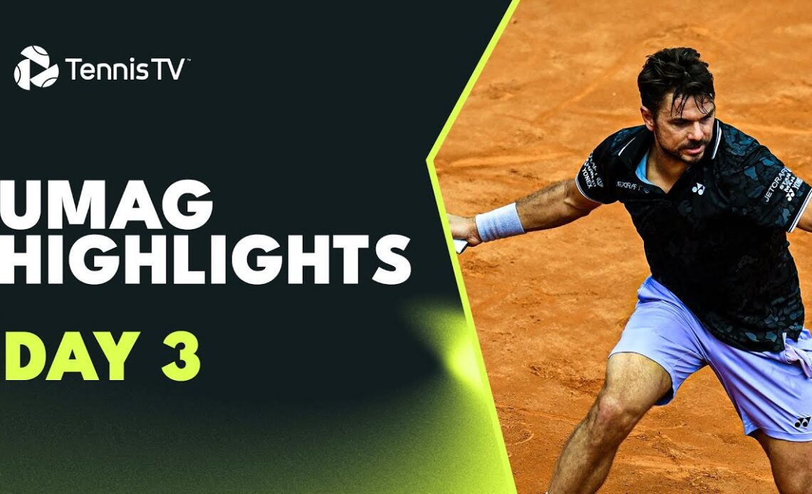 Wawrinka Battles Misolic; Cecchinato & More Feature | Umag 2023 Highlights Day 3