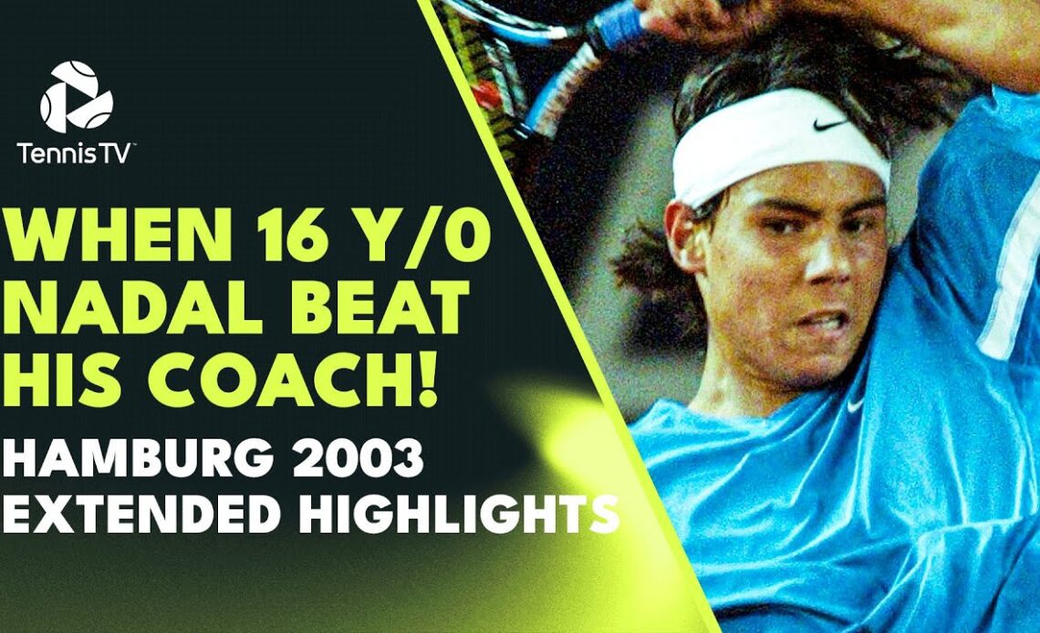What Were You Doing at 16? When 16y/o Rafa Nadal Beat His Now Coach Moya! | Hamburg 2003 Highlights