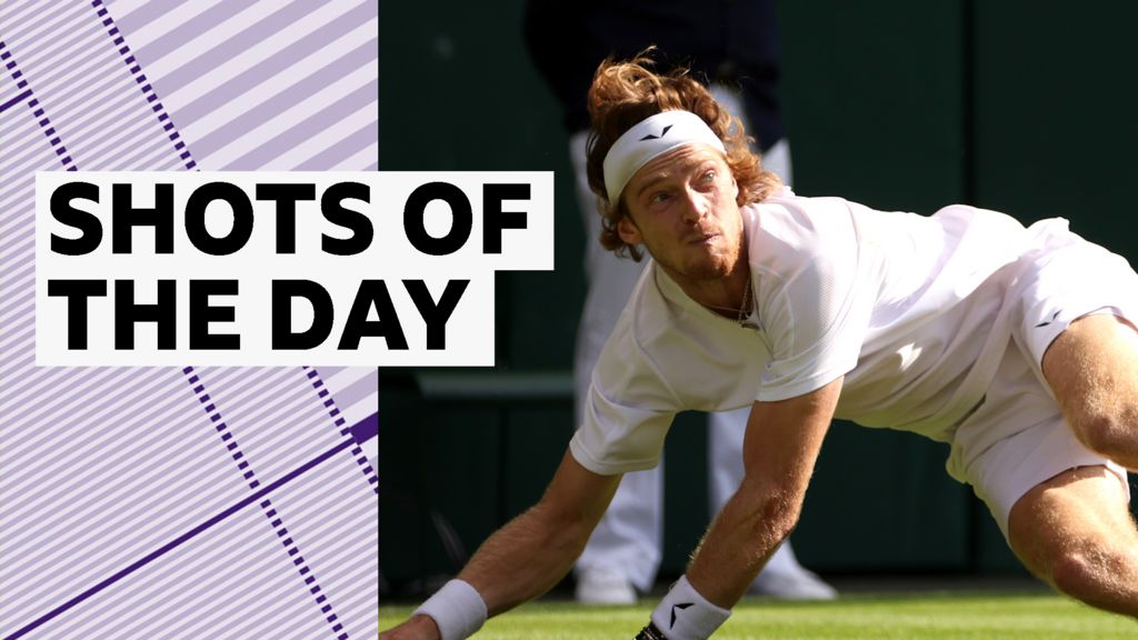 Wimbledon 2023: Andrey Rublev, Mirra Andreeva and Alexander Bublik feature in day seven's best shots