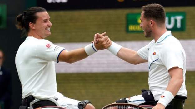 Wimbledon 2023: Great Britain's Alfie Hewett and Gordon Reid reach wheelchair doubles final