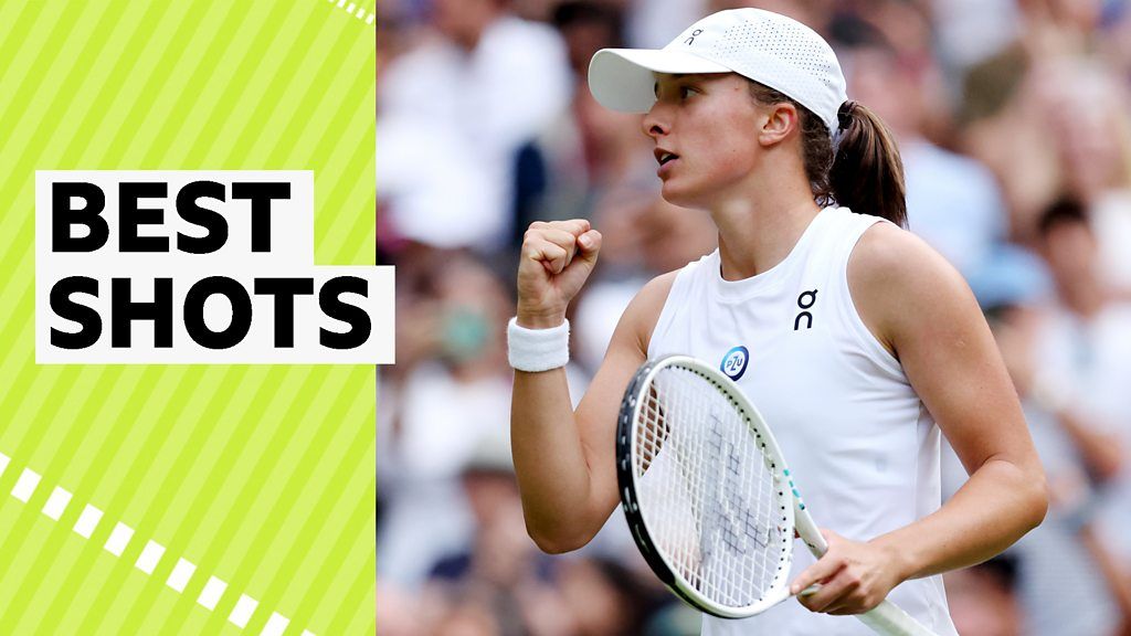 Wimbledon 2023: Iga Swiatek beats Belinda Bencic to reach last eight - best shots