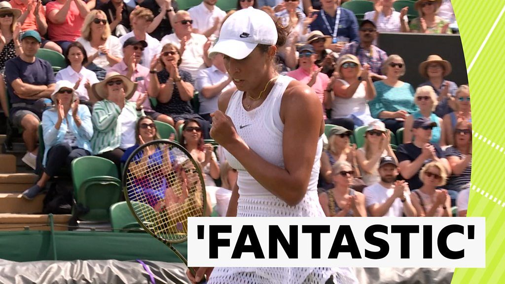 Wimbledon 2023: Madison Keys hits 'fantastic' winner against Mirra Andreeva