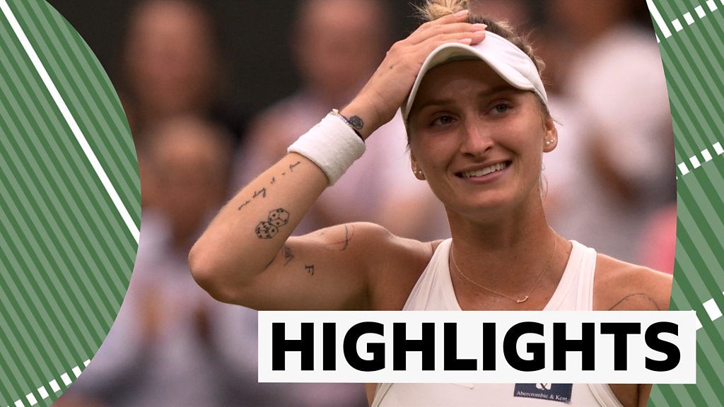 Wimbledon 2023: Marketa Vondrousova makes semi-finals after beating Jessica Pegula - highlights