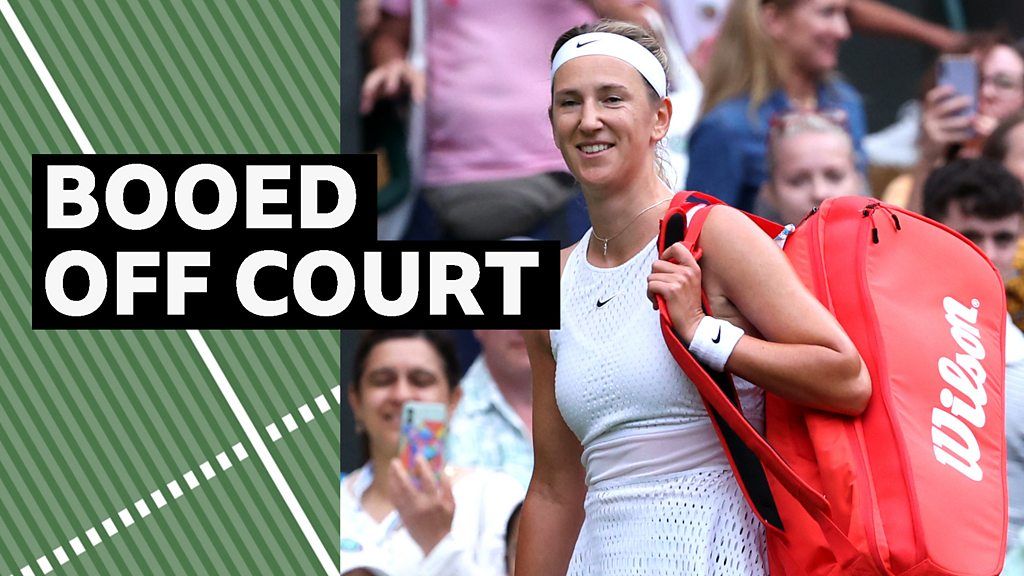 Wimbledon 2023: Victoria Azarenka booed as she leaves court after defeat by Elina Svitolina