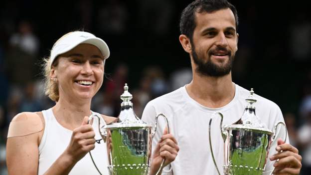 Wimbledon 2023 mixed doubles final: Ukraine's Lyudmyla Kichenok and Croatia's Mate Pavic win title