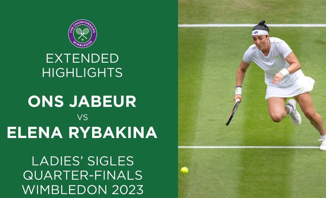 Wimbledon REMATCH | Ons Jabeur vs Elena Rybakina | 2023 Quarter-Final Extended Highlights
