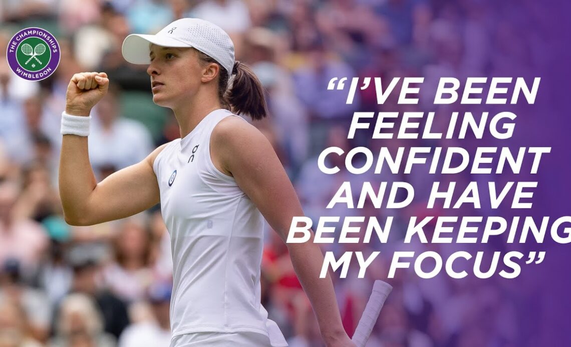 World No.1 Iga Swiatek reacts to Second Round victory, credits focus to her success | Wimbledon 2023