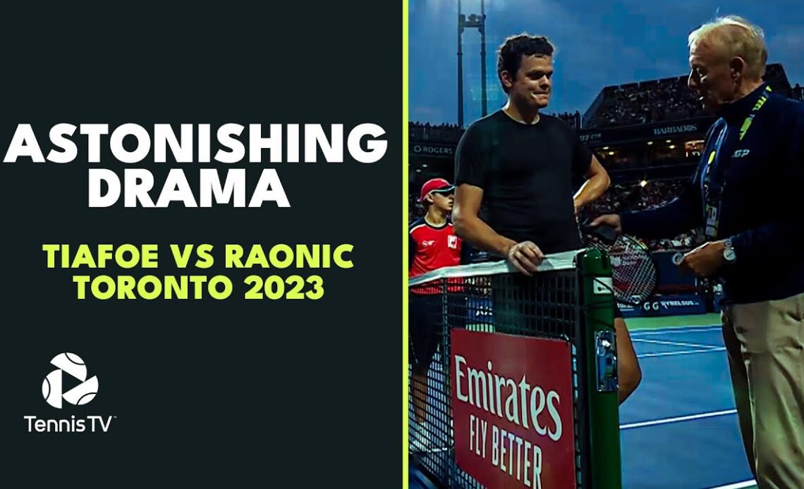 ASTONISHING Drama In Tiafoe vs Raonic Over Unusual Rule | Toronto 2023
