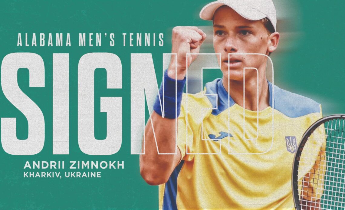 Alabama Adds Andrii Zimnokh to Men’s Tennis Team