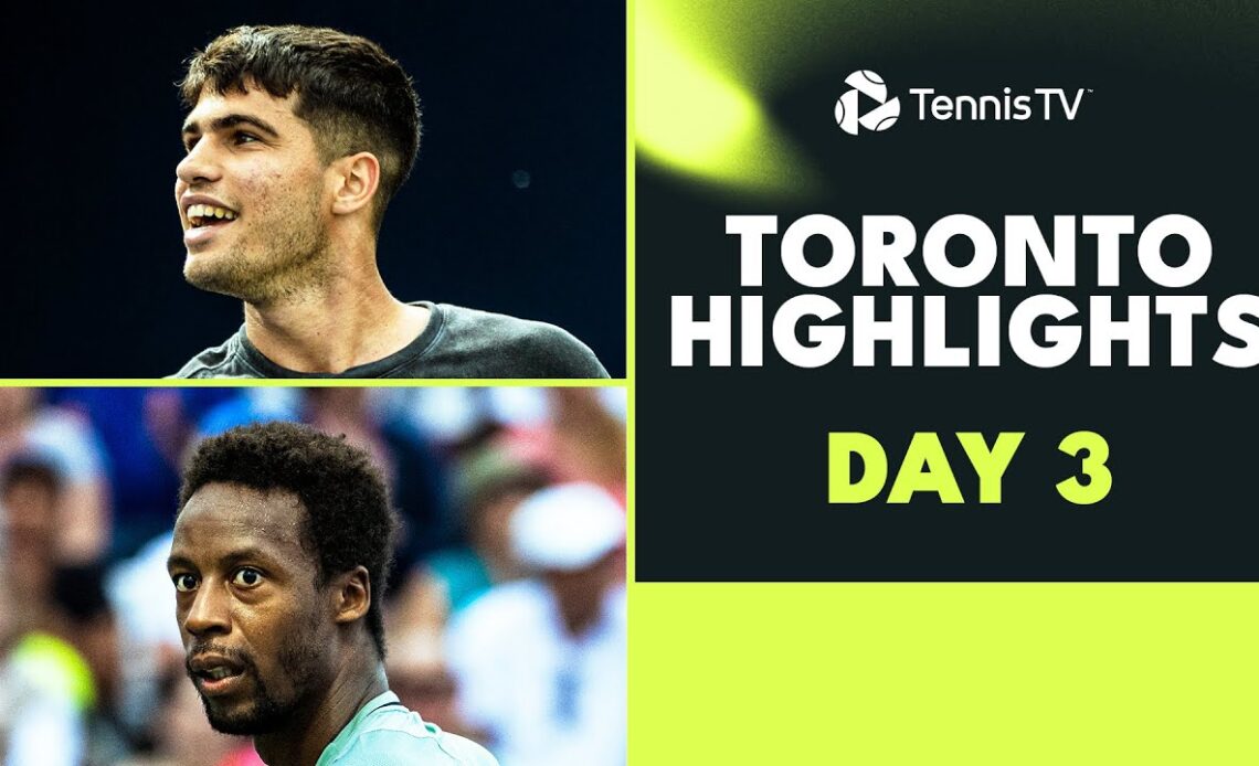 Alcaraz Battles Shelton; Tsitsipas, Rune, Murray In Action | Toronto 2023 Highlights Day 3